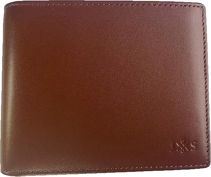 JUICY SPICY Men's genuine Leather RFID Blocking Wallet